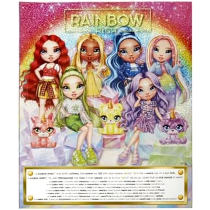 Rainbow High Anziehpuppe Classic Rainbow Fashion Doll - Amaya (rainbow) mit tollen Accessoires und langen Haaren zum stylen – Bild 6