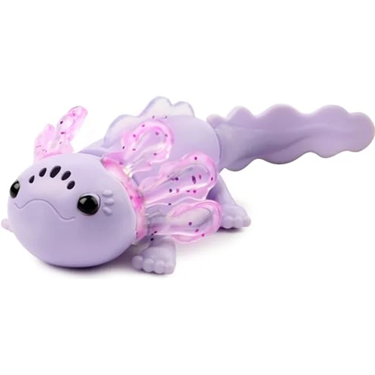 Fingerlings Interaktives Baby Axolotl Auggie, lila, schwimmt, leuchtet auf und singt Lieder – Bild 2