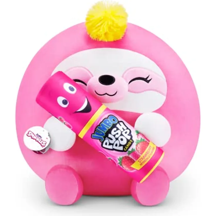 Snackles groß Susie, Faultier (Push Pop) ZURU, 35 cm großen Plüschtier (Faultier)