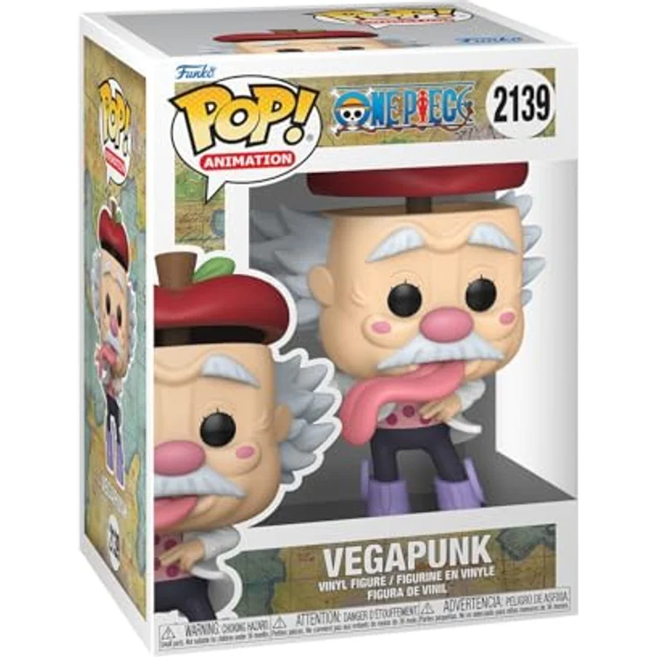 Funko One Piece Vegapunk Vinyl Figur 2139, Sammelfigur aus langlebigem Material, Uni-Muster – Bild 1