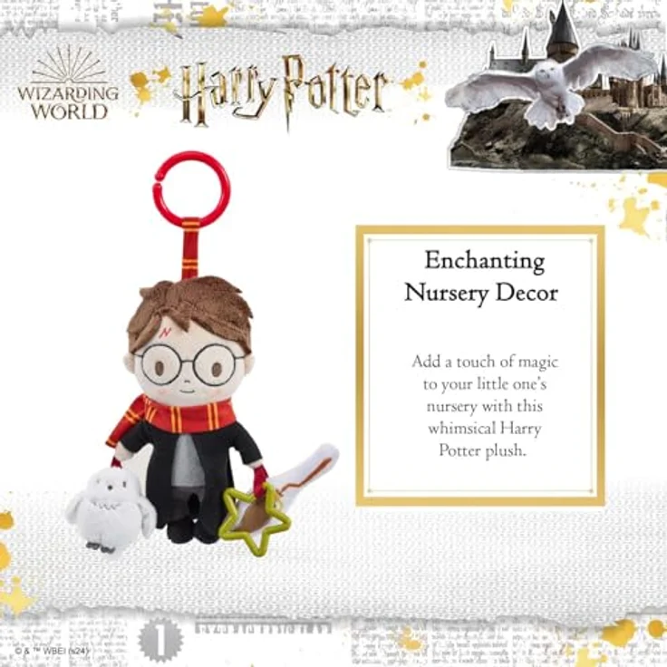 RAPPA Regenbogen-Plüsch-Harry-Potter-Aktivitätsspielzeug, Hängespielzeug für Babys mit sensorischen Farben und unterschiedlichen Texturen – Bild 4