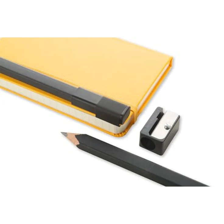 MOLESKINE Bleistift-Set schwarz, 2 Bleistifte mit Kappe und Anspitzer, Zedernholz, 3 mm Mine (2B/HB) – Bild 2
