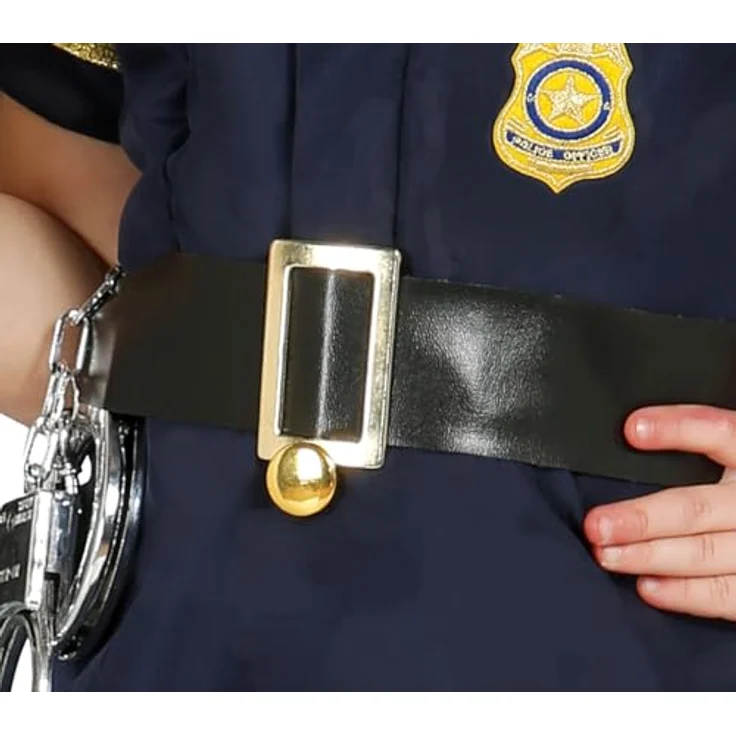 Kinderkostüm Polizistin Josy Mädchen Kleid blau Polizei Uniform Fasching Kinder (7-9 Jahre) – Bild 6