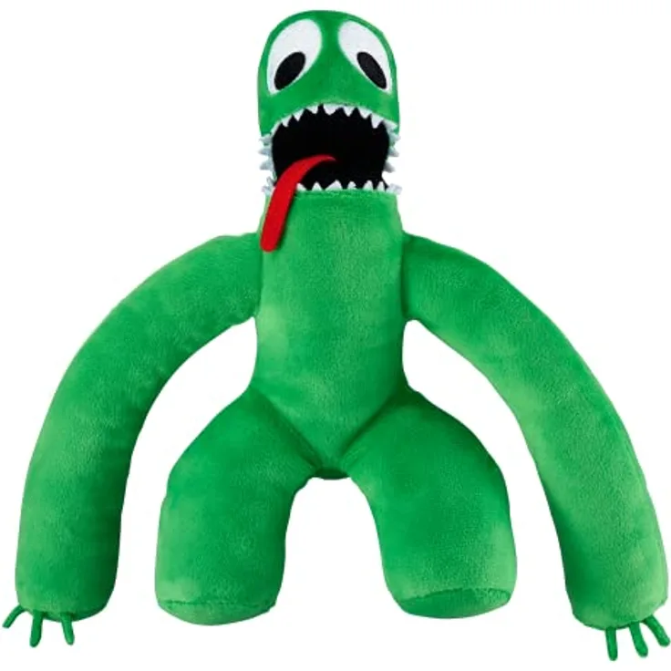 BOTI Plüschfigur Rainbow Friends - Plüschfigur Green, ca. 20cm, hochwertiger Stoff, detaillierte Stickerei
