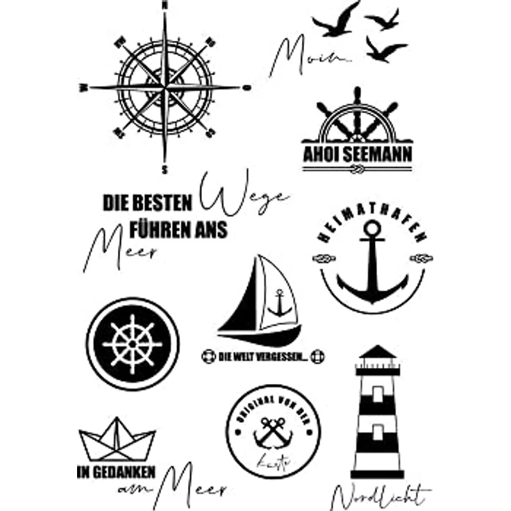 VBS Silikonstempel "Am Meer" 10 Stück