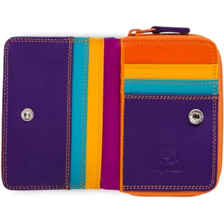 Mywalit Small Wallet, Damen Geldbörse aus Leder mit Reißverschluss, Mehrfarbig, 10 cm – Bild 4