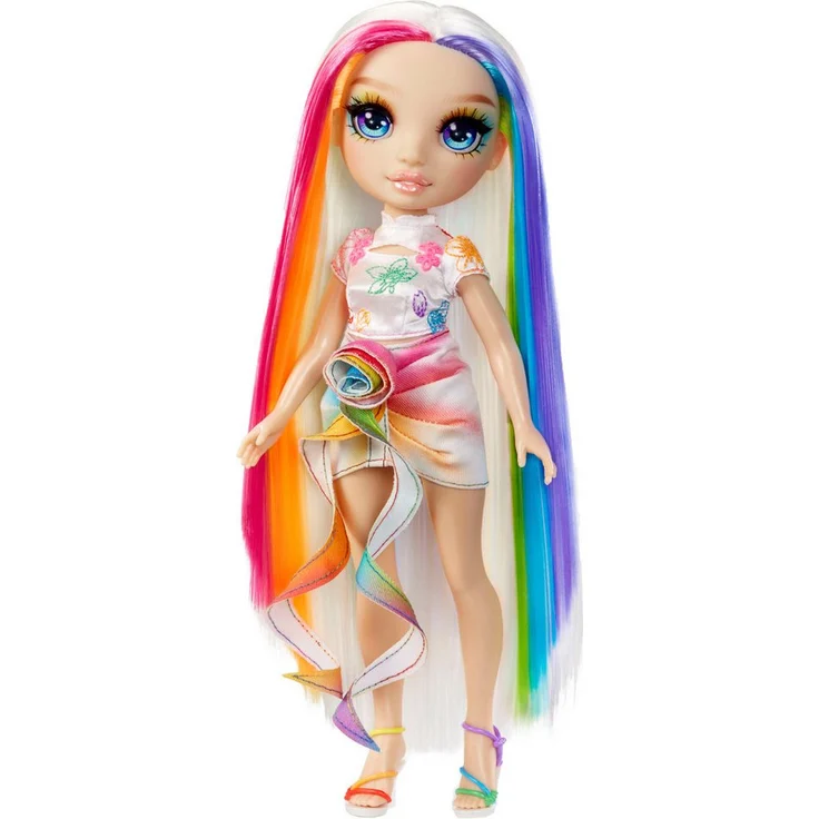 Rainbow High Anziehpuppe Rainbow High Hair Chalk & Style Doll- Amaya (Rainbow) mit 5 Haarkreiden und 5 Haarspangen – Bild 1