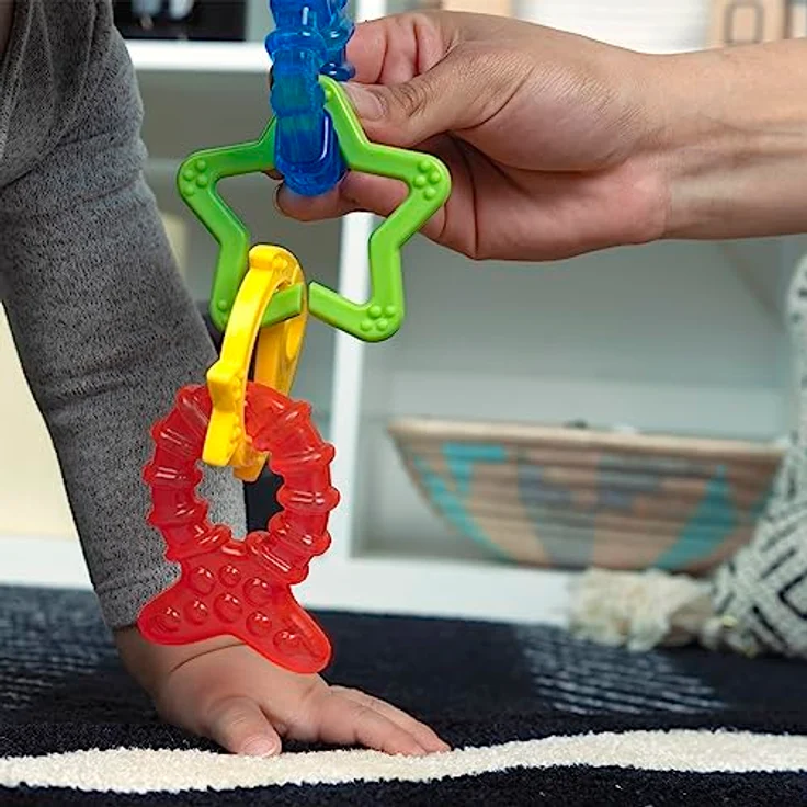 Baby Einstein Ocean Explorers Cool Critters, Khlbares Beißring-Set mit 4 Ozean-Themenringen für Babys von 3-36 Monaten, Mehrfarbig – Bild 4