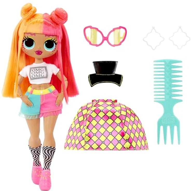 L.O.L. SURPRISE! Anziehpuppe L.O.L. Surprise OMG HoS Doll - Neonlicious mit über 15 Überraschungen - Preisvergleich – Bild 4