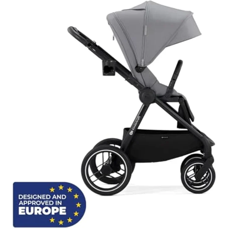 kk Kinderkraft Kinderwagen NEA 2-in-1 gray, Babywanne mit doppelter Belüftung, verstellbarer Rückenlehne und umfangreichem Zubehör – Bild 5