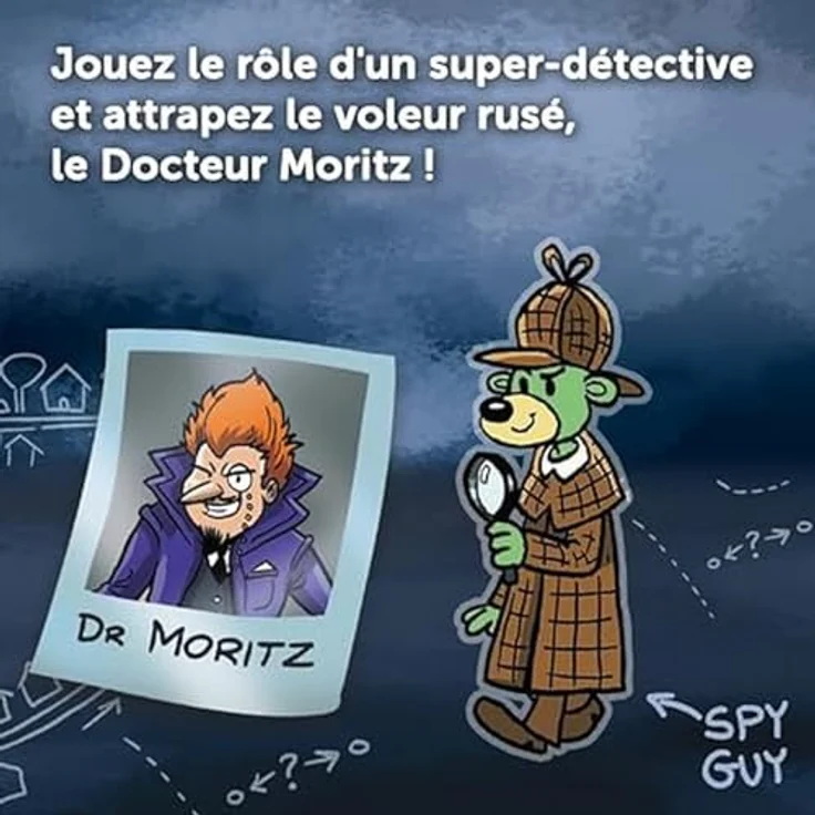 Trefl Spy Guy, Kooperatives Detektivspiel mit großer Beobachtungstafel (111 cm), Familienbrettspiel für Erwachsene und Kinder ab 5 Jahren – Bild 4