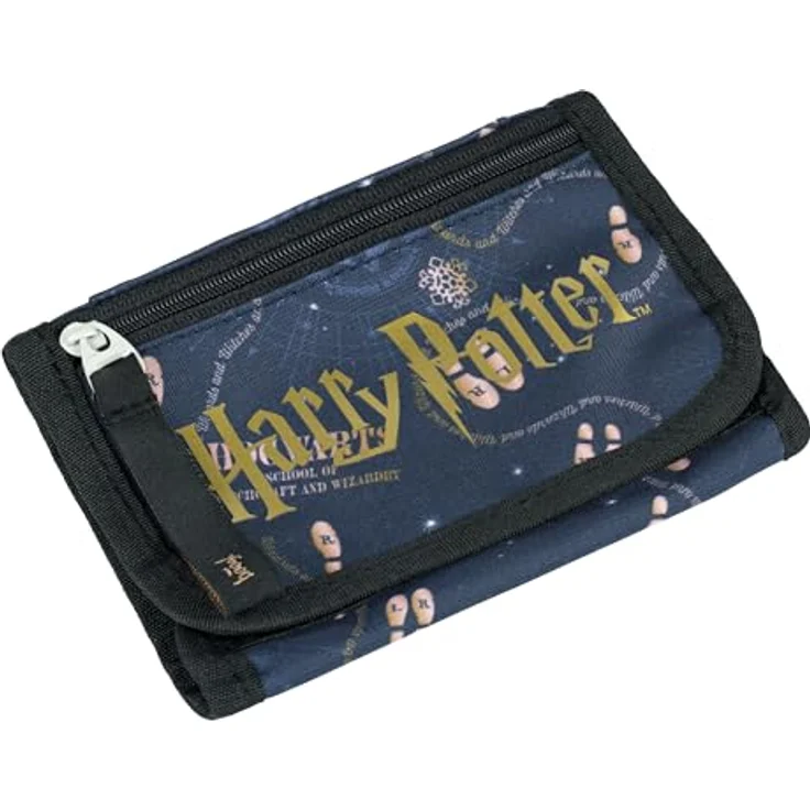 Baagl Brustbeutel Kinder - Geldbörse für Mädchen und Jungen, Mini Portemonnaie mit Kordel und Münzfach, Design: Karte des Rumtreibers – Bild 1