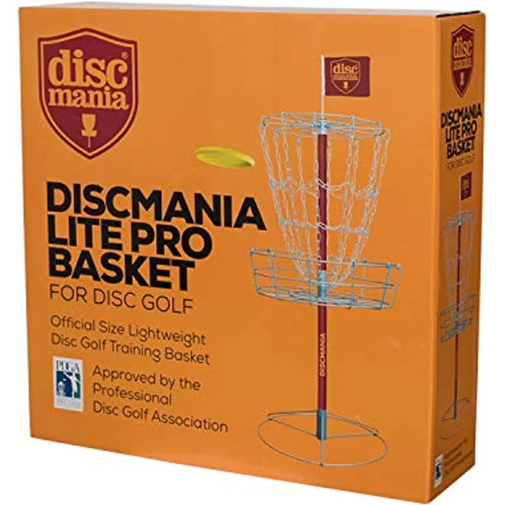 Discmania Lite Pro, Disc Golf-Ziel mit 12 horizontalen Ketten, rot – Bild 2