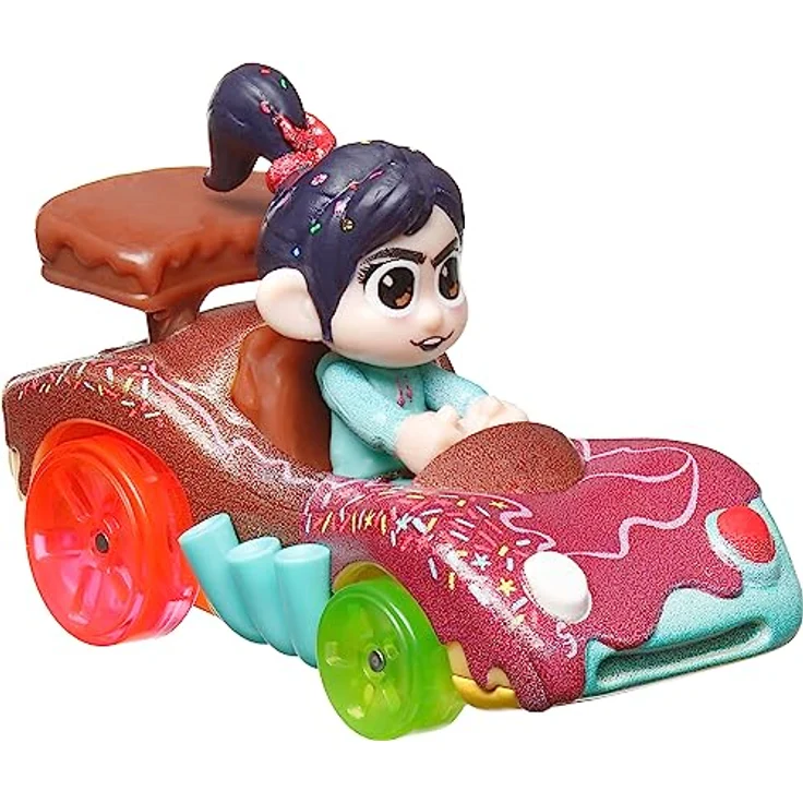 Mattel Hot Wheels RacerVerse Disney 4-Pack, Spielzeugautos mit beliebten Disney-Charakteren, optimiert für Hot Wheels-Strecken – Bild 3