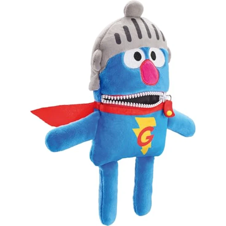 Schmidt Spiele Sorgenfresser Super Grobi, Plüschfigur 28 cm aus hochwertigem, elastischem Material, handwaschbar, ab 0 Jahren – Bild 3