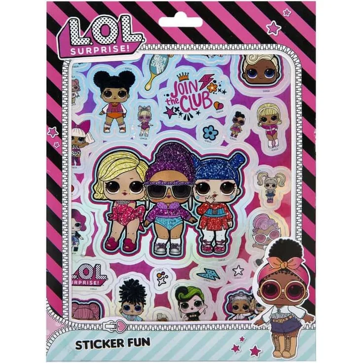 UNDERCOVER Sticker L.O.L. Surprise - Sticker Fun, Verschluckbare Kleinteile, Erstickungsgefahr, Achtung! Nicht geeignet für Kinder unter 3 Jahren.