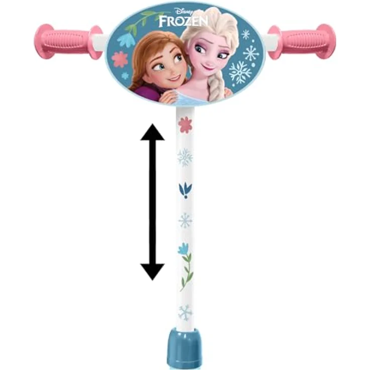 Stamp Scooter 3-Räder Frozen 2, Blau - Besserer Halt durch 3-Rad-System, höhenverstellbare Griffe, rutschfeste Fußstütze, ideal für Mädchen – Bild 2