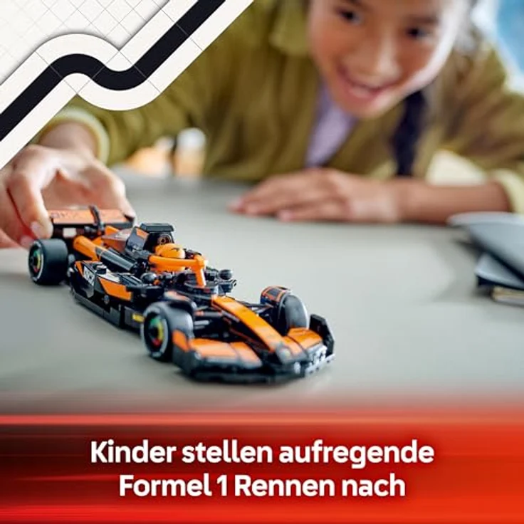 LEGO Speed Champions 77251 McLaren F1® Team MCL38, Bausatz für Formel 1 Rennauto mit 1 Minifigur, 269 Teile, Mehrfarbig – Bild 5