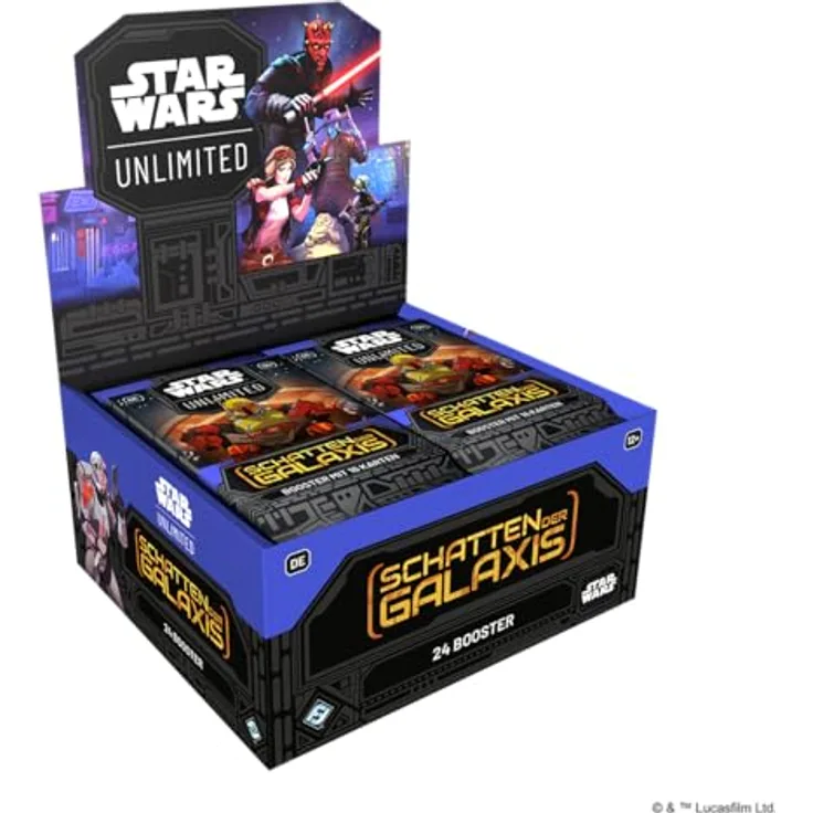Fantasy Flight Games Star Wars Unlimited - Schatten der Galaxis Booster Display, Sammelkartenspiel mit 24 Booster Packs (Deutsch)