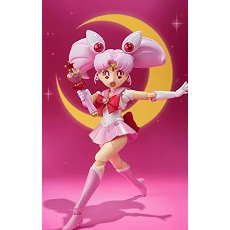 BANDAI Tamashi Nations - Pretty Guardian Sailor Moon - Sailor Chibi Moon (Animation Color Edition), S.H.Figuarts Sammelfigur, 18,1 cm hoch – Bild 2