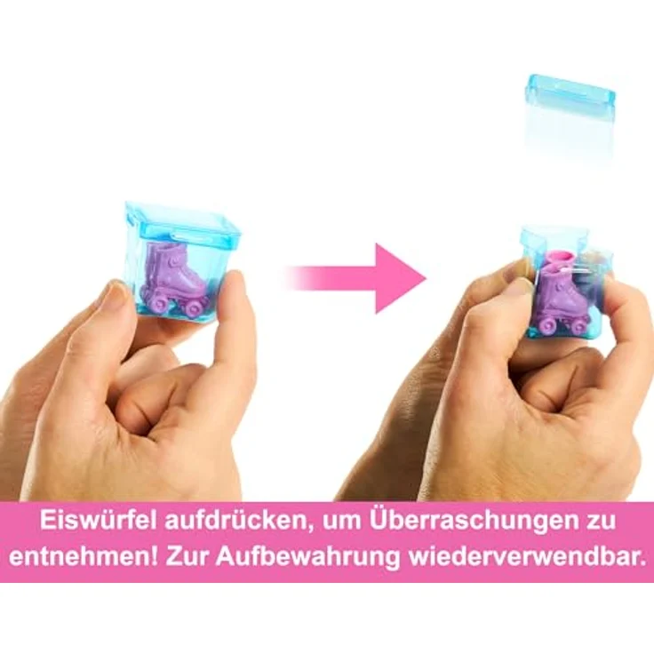 Barbie Anziehpuppe Pop Reveal kleine Chelsea-Puppe der Fruit Serie, mit 5 Überraschungen, Dufterlebnis mit Erdbeerlimonade, Fruchtpunsch, Wassermelone oder Grapefruit, inkl. Rollschuhe – Bild 5