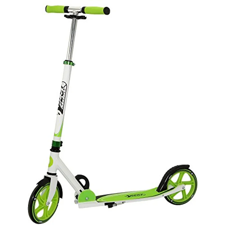 Best Sporting Scooter 205er Rolle, aus Aluminium, klappbarer Kinder-Tretroller grün/weiß – Bild 2