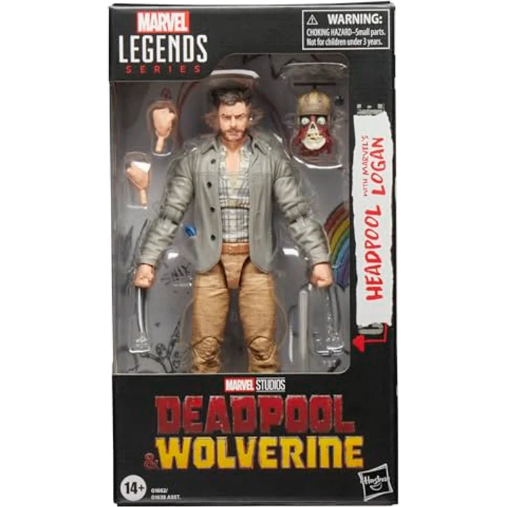 Marvel Legends Series Headpool mit Marvel’s Logan, Deadpool & Wolverine Action-Sammelfigur (Skala 15 cm) für Erwachsene, Premium-Deko, mehr als 20 Bewegungspunkte, Fensterschachtel-Verpackung – Bild 3