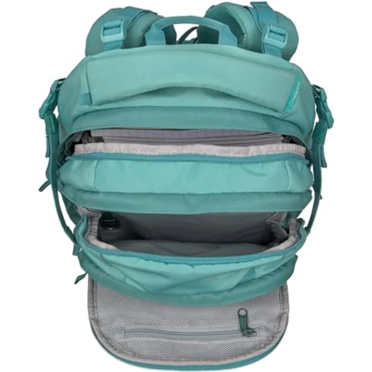 LÄSSIG Bold Origin Schulrucksack mit Laptopfach, ergonomisches Tragesystem, Aqua türkis – Bild 4