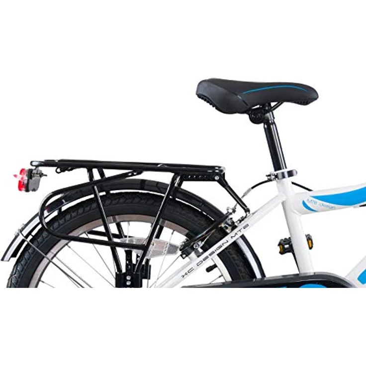 Rezzak 20 Zoll Jungenfahrrad Kinderfahrrad Rücktrittbremse RH 33 Weiss Blau NEU – Bild 4