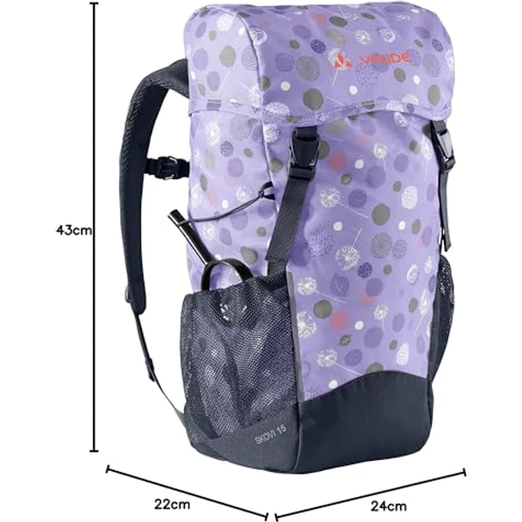 VAUDE Wanderrucksack Skovi 15, Kinder-Rucksack für Wandertouren, komfortabel und leicht – Bild 5