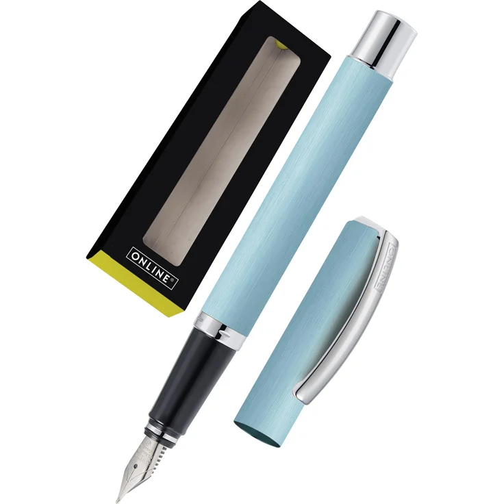 Online Pen Füller Vision Füllhalter aus Aluminium, Iridium-Feder, in Geschenkbox – Bild 1