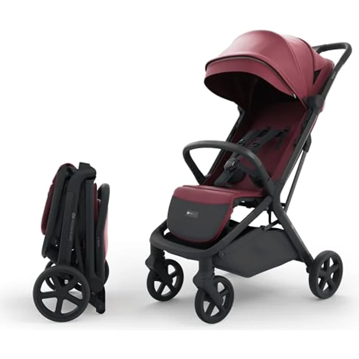 Kinderkraft Nubi 3, Sportbuggy mit automatischer Faltfunktion, UV-Schutz 50+, bis 27 kg belastbar, grau – Bild 1