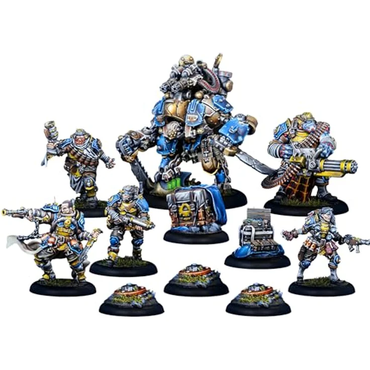 Steamforged Games Warmachine: Cygnar Gravediggers Command Starter, Brettspiel mit Captain Buck Hasker und Charaktereinheit The Rowdies – Bild 3