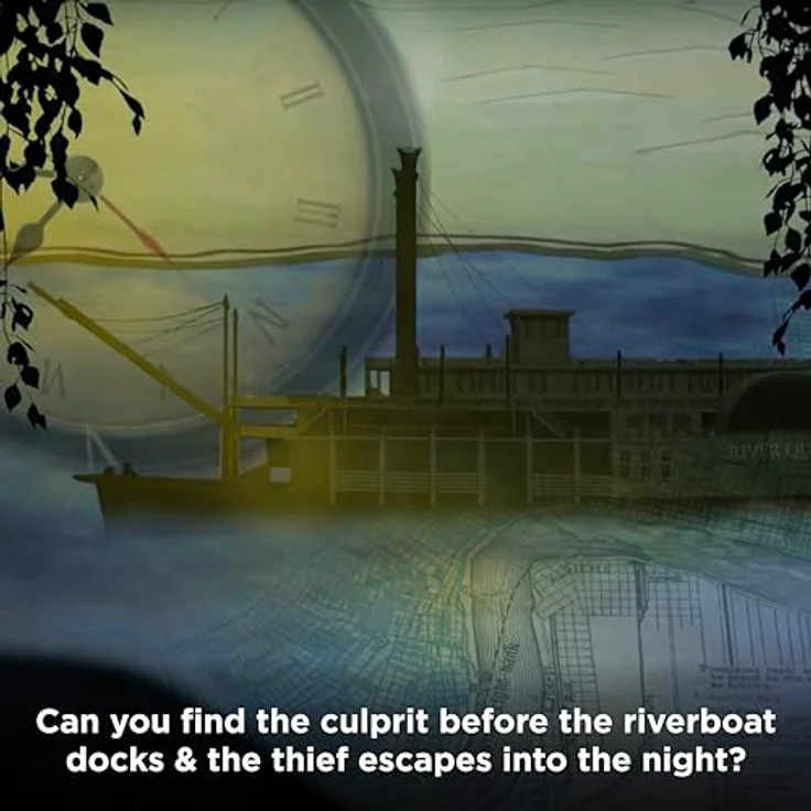 Thames & Kosmos - EXIT: Theft On The Mississippi - Level 3/5 - Unique Escape Room Game für 1-4 Spieler, Puzzle Solving Board Game - 12+ Jahren - 692873 – Bild 5