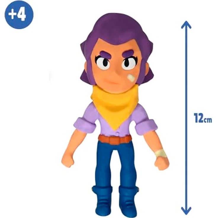 Bizak Monsterflex Brawl Stars Sammelfigur Shelly, super dehnbar und elastisch, 13 cm, für Sammler und Kinder ab 8 Jahren – Bild 4