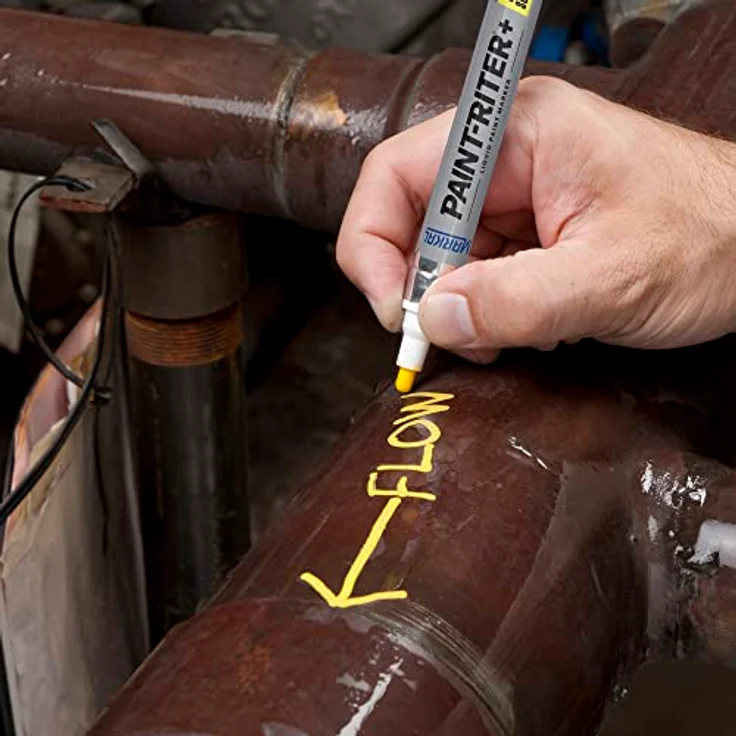 MARKAL PRO-LINE® WP Lackmarker 96932, xylolfrei, schnell trocknend, für nasse Oberflächen, Metallgehäuse, hohe Sichtbarkeit – Bild 2
