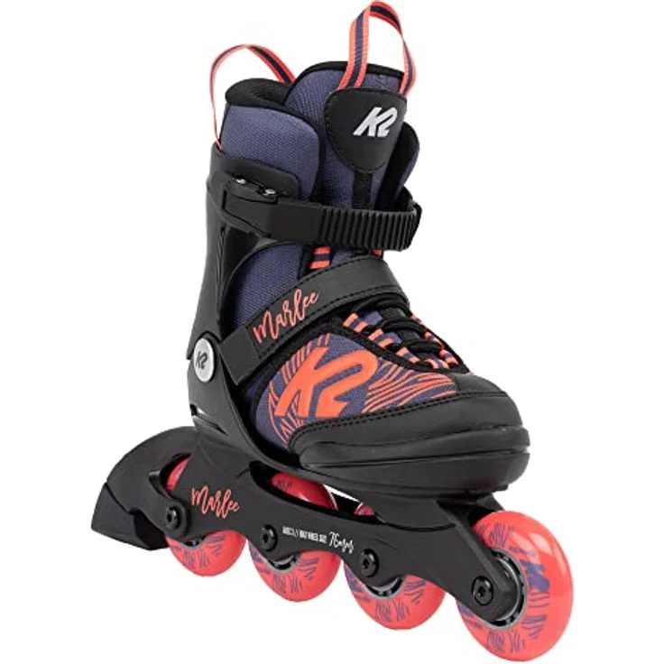 K2 Skates Marlee - Mädchen Inline Skates Purple Coral ABEC-3 70mm 80A - 30G0126 – Bild 1