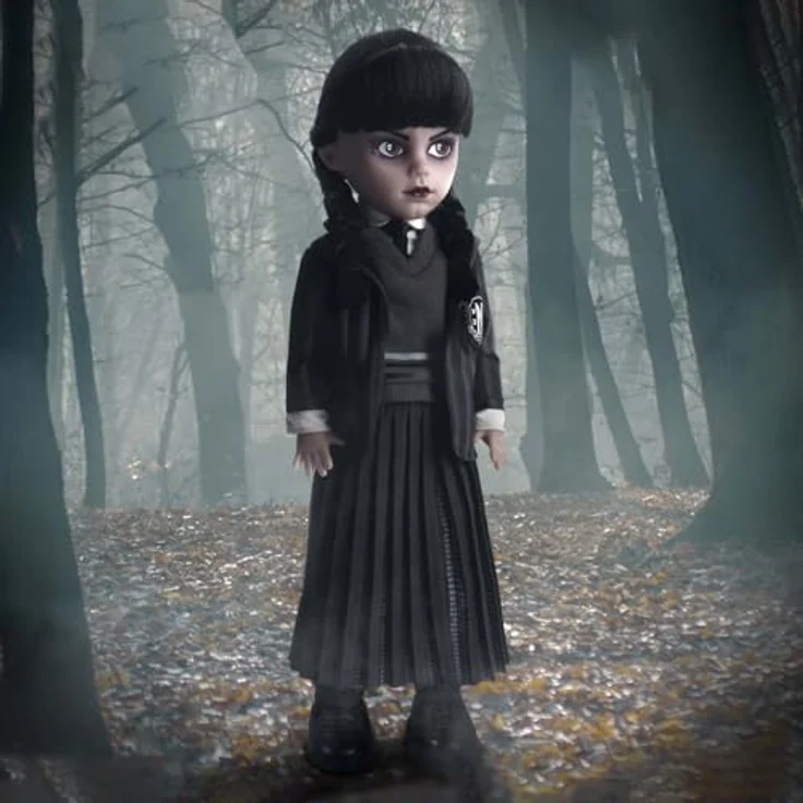 Mezco Wednesday Uniform Figur 25,5 cm, Living Dead Dolls mit Nevermore Academy Uniform – Bild 1