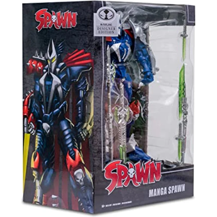 McFarlane Toys Spawn Actionfigur Manga, 18 cm, mit 22 Artikulationspunkten und Zubehör, Designer Edition (SDCC) – Bild 9