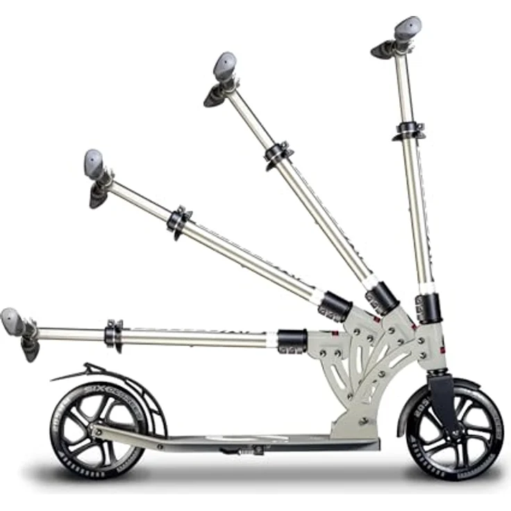 Authentic Sports Alu Scooter grau 205mm Six Degrees - Hochwertiger Aluminium Scooter mit 205 mm High Rebound-Rollen – Bild 9