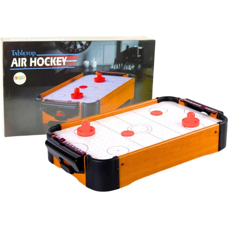 Leantoys Hölzerner Hockeytisch mit Licht und Sound, 45 cm x 25 cm x 10 cm, ideal für Kinder ab 3 Jahren