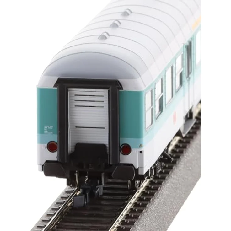 Roco 6200034 H0 3er-Set Nahverkehrswagen der DB AG, minttürkis-lichtgrau, 1./2. Klasse ABN 417.0, 2. Klasse Bn 447, Steuerwagen BDnrzf 463 – Bild 4