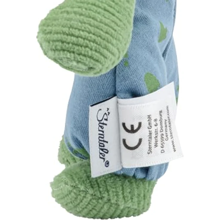 Sterntaler® Kuscheltier Dino Rexi, S, aus Feincord und Jersey, mit Rassel, ideal ab Geburt – Bild 5