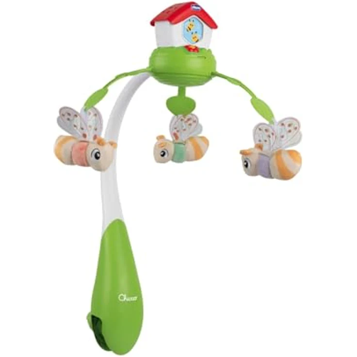 Chicco Babymobile Der Bienen, 3in1 Mobile mit Projektion, sanfter Beleuchtung und entspannender Musik, für Kinderbett und Nachttisch, passend für Chicco Next2me – Bild 2