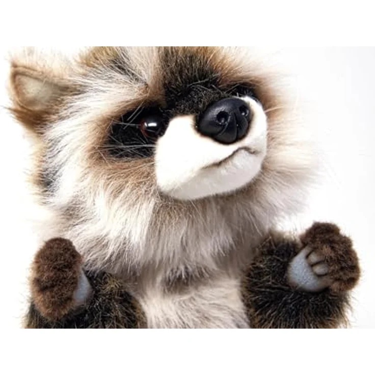 Hansa Creation Handpuppe Waschbär, Kuscheltier mit detailverliebtem Design – Bild 2