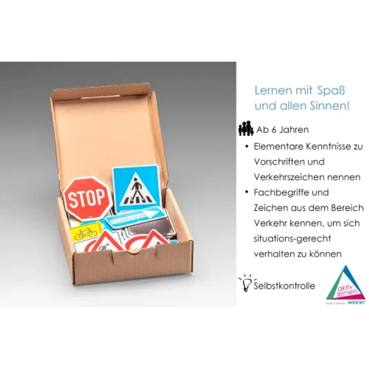 WISSNER® aktiv lernen - 64 magnetische Verkehrszeichen - MAG-Pap – Bild 4