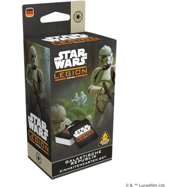 Atomic Mass Games Star Wars: Legion – Galaktische Republik Einheitenkarten-Set (Deutsch), aktualisierte Einheiten- und Aufwertungskarten für Republic-Einheiten – Bild 1