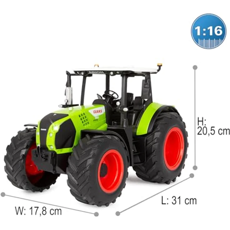 Jamara RC-Traktor Claas Arion 660 1:16 2,4GHz, ferngesteuert mit RC-Plug-System, offiziell lizenziert – Bild 4