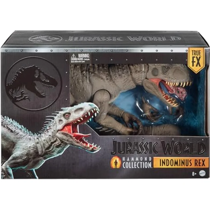 Mattel Jurassic World Hammond Collection Indominus Rex, große bewegliche Actionfigur, 66 cm, mit austauschbaren Krallen und Ortungsimplantat, Mehrfarbig – Bild 6