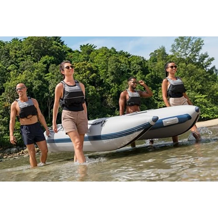 Bestway Hydro Force Beacon Elite, aufblasbares Schlauchboot (335 cm, 1 Pers.), katamaranförmig, durchstichfest, mit Aluminium-Bank und Ruder – Bild 7
